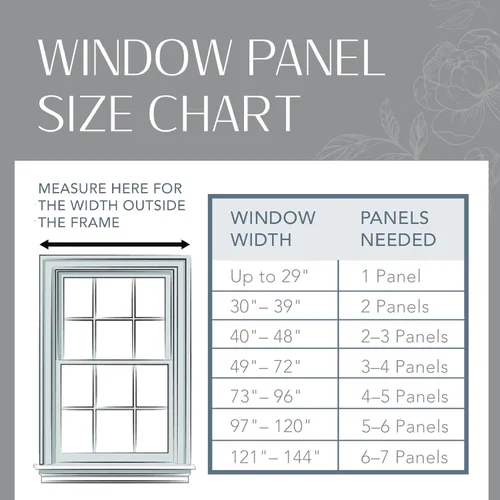 Miniatura 7 de Elrene Home Fashions Darien - Panel de cortina transparente para interiores y exteriores, resistente a la intemperie, con lengüetas, para porche