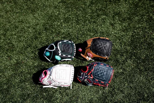Miniatura 6 de Rawlings Serie Players T-Ball y guante de béisbol para jóvenes Tamaños 9 a 11.5 pulgadas Múltiples estilos Espacio - Azul marino