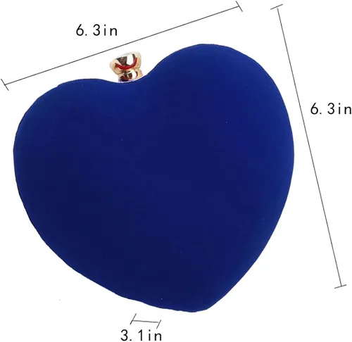 Miniatura 7 de Sun Kea Bolso de mano con forma de corazón para mujer, bolso de mano elegante, bolso de hombro