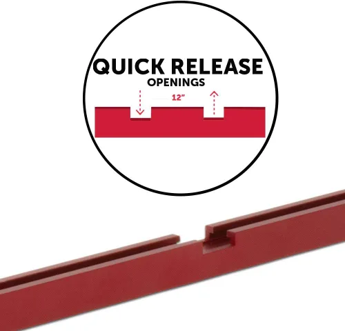 Miniatura 2 de ARMOR TOOL Quick Track - Pista en T simple de 24" con puntos de acceso de 12" y accesorios de montaje - STT-24