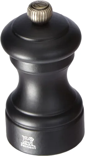 Miniatura 3 de Molinillo de pimienta manual, madera de haya, acabado negro mate, 3.9 in Mate negro