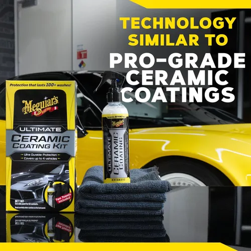 Miniatura 7 de Meguiar's Kit de revestimiento de cerámica definitivo: el kit premium para automóviles ofrece una protección cerámica ultra duradera con alta acción