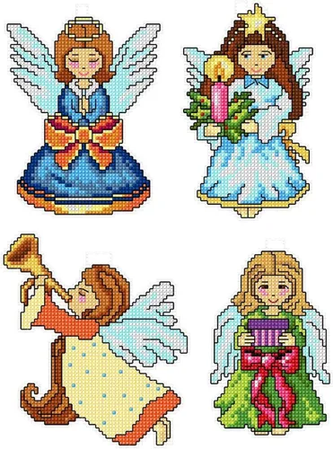 Miniatura 4 de Crafting Spark Kit de punto de cruz en lienzo de plástico con nacimiento de Cristo. Precioso adorno de 7.09 x 9.45 pulgadas. 14 hojas de lona