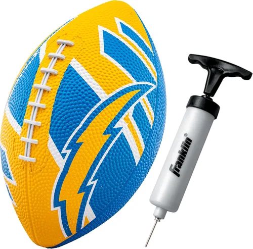 Miniatura 33 de Franklin Sports NFL Team Footballs - Rubber Youth Mini Balls for All Teams - Kids 8.5" Football + Air Pump Sets - Official NFL Licensed