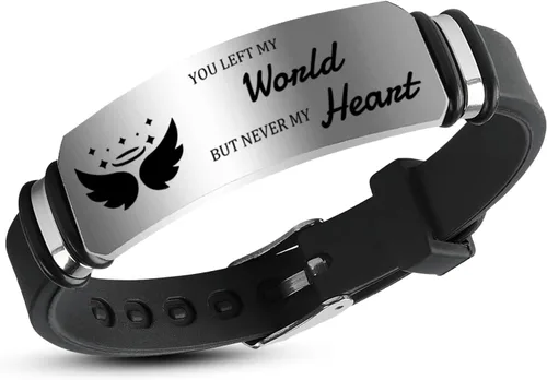 Miniatura 7 de ubmpj Pulsera de fotos personalizada para mujeres y hombres – Pulseras conmemorativas con imagen personalizada – Banda grabada de acero inoxidable