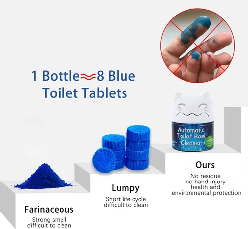 Miniatura 2 de Simple Life Limpiador de inodoro Tabletas limpiadoras automáticas de larga duración para inodoros Fácil de usar, limpiador de inodoro seguro