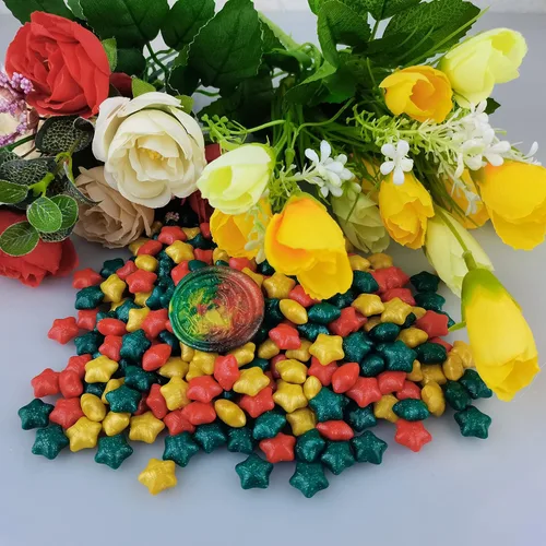 Miniatura 2 de 300 cuentas de cera de sellado de estrella de la suerte, cuentas de sello de cera flash PORXFLY para sello de sellado, ideal para invitaciones