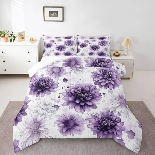 Miniatura 15 de Homewish Lindo juego de edredón de perros, juego de ropa de cama verde para niños, niñas y mujeres, edredón de verano para adultos, juego de edredón