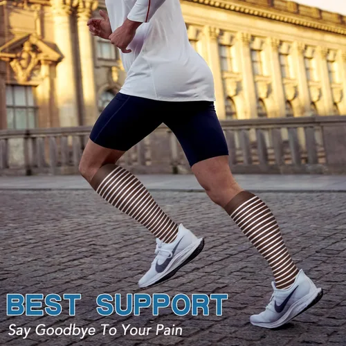 Miniatura 59 de SunFeeling - Calcetines de compresión para mujeres y hombres, 6 pares, brinda soporte a enfermeras, al correr, practicar atletismo y deportes