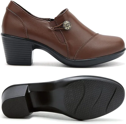 Miniatura 2 de UZB Mocasines sin cordones con cremallera para mujer