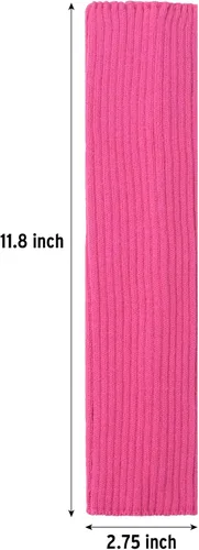 Miniatura 5 de Calentadores de piernas para niños y niñas, calcetines de pierna de punto neón acanalado, calentadores de piernas para bebés, calentadores de brazos