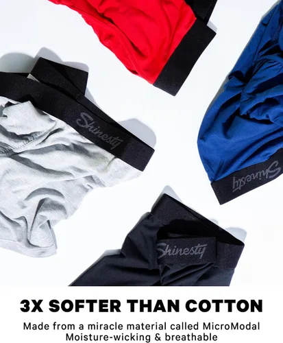 Miniatura 3 de Shinesty Ball Hammock calzoncillos tipo bóxer con suspensor para hombre, ropa interior de micromodal con bragueta