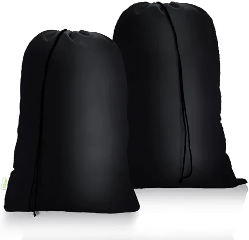 OTraki Bolsas de viaje para ropa sucia de lavandería de 24 x 32 pulgadas, 2 unidades de uso pesado con cordón de ajuste, bolsa organizadora,