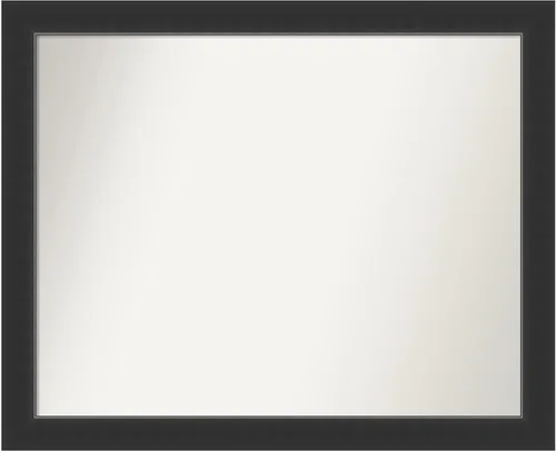 Miniatura 381 de Amanti Art Espejo personalizado, espejo de baño negro Astor, espejo de pared o espejo de tocador de baño sobre el fregadero (25 x 25 pulgadas)