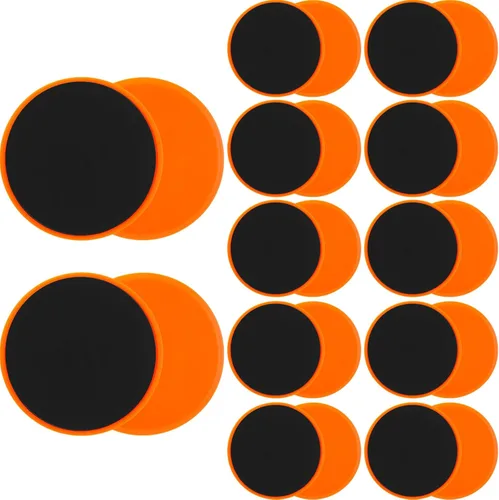 Miniatura 9 de Wettarn 24 unidades deslizantes de núcleo para entrenar ejercicio abdominal, discos deslizantes de doble cara, deslizadores de fitness