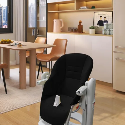 Miniatura 3 de Silla de comedor para bebé, cojín de cuero sintético para silla alta, cómodo cojín para silla alta para silla alta reemplazo para Peg Perego Tatamia
