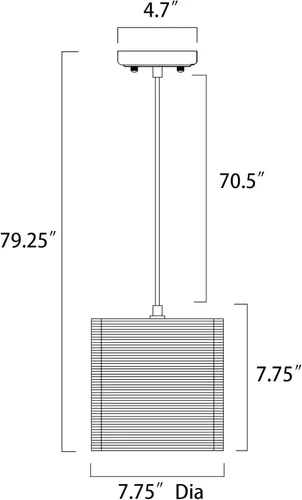 Miniatura 4 de Edvivi Lámpara colgante con pantalla cilíndrica de papel de estilo nórdico, 1 lámpara de araña de cartón marrón natural de 7.75 pulgadas