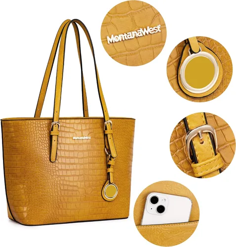 Miniatura 4 de Juego de bolsos para mujer, bolso de mano para mujer, bolso de hombro grande y mediano, bolso de hombro, bolso de 2 piezas