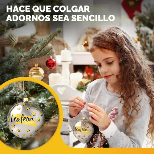 Miniatura 3 de Leafeon Paquete de 150 ganchos para adornos de Navidad – Excelentes ganchos para adornos de Navidad para decoración de árbol de Navidad (plateado)
