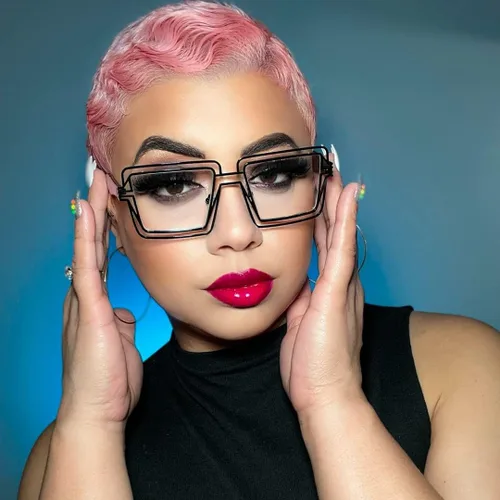 Miniatura 2 de VOOGLAM Elegantes gafas cuadradas con bloqueo de luz azul para mujer, anti fatiga ocular UV Aethwy