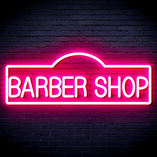 Miniatura 24 de ADVPRO Señal de neón LED de silicona flexible de Barber Shop - rojo y azul - st16s42-fnu0358-rb