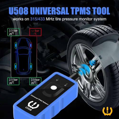 Miniatura 7 de OBDResource Herramienta de reaprendizaje TPMS, herramienta de programación Tpm, herramienta de reinicio de sensores, herramienta de activación