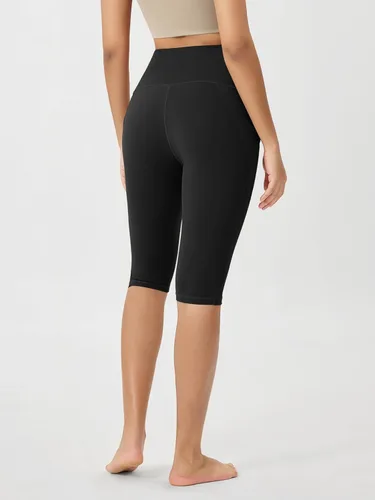 Miniatura 3 de ODODOS - Leggings tipo capri de mujer, no se traslucen y modelan el abdomen, con cintura alta y bolsillos para hacer yoga, atletismo, ejercicio