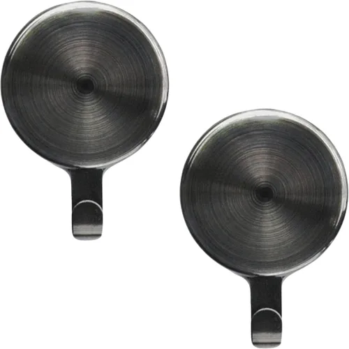 Miniatura 18 de Haute Decor Attract - Colgador magnético para corona (latón antiguo), juego de 2 imanes para 2 puertas/superficies de metal o 1 puerta o ventana