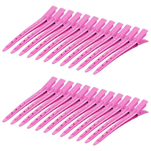 Miniatura 45 de 24 Paquetes de Pinzas Pico de Pato, Bantoye 2.75 Pulgadas Pinzas de Cocodrilo Rizadoras de Metal Antioxidante con Agujeros para Peinado del Cabello