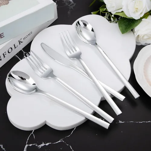 Miniatura 3 de DaYammi 150 cubiertos de plástico plateado, cubiertos desechables plateados resistentes que incluyen: 50 tenedores de plástico, 50 cucharas