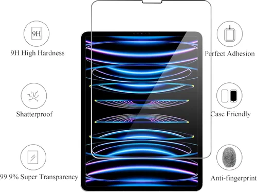 Miniatura 2 de Ailun - Protector de pantalla para iPad Pro de 11 pulgadas 2022/2021/2020 (4ª/3ª/2ª generación) Paquete de 2 + Paquete de 2 protectores de lente
