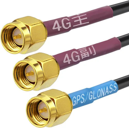 Miniatura 3 de SUPERBAT Antena combinada GPS celular 4G LTE Soporte fijo Montaje en pared Antena MIMO macho SMA Compatible con 4G LTE Industrial Gateway Mobile