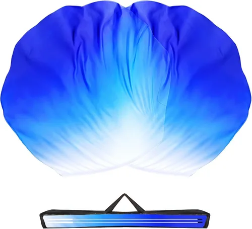 Miniatura 11 de Baisdan Banderas de adoración de 54 x 54 pulgadas para iglesia de baile, bandera de alabanza, banderas de paloma y fuego con varillas flexibles