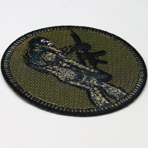 Miniatura 5 de Parches tácticos de moral: Pie grande con pistola, plancha, coser divertidos parches militares para chaleco, uniforme, cuero, 2.95 x 2.95