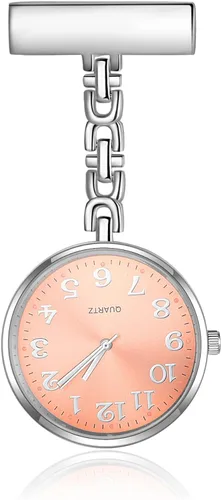 Miniatura 6 de Relojes de enfermera para enfermeras, médicos, relojes de enfermería personalizados, con nombre grabado, pin de solapa en el reloj de enfermería