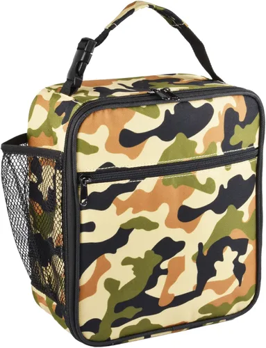 Miniatura 13 de Lonchera aislada, a prueba de fugas, portátil, para mujeres, hombres, niños y niñas, bolsa enfriadora de gran capacidad con asa y bolsillo para Negro