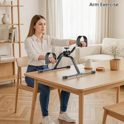 Miniatura 5 de MOMODA Bicicleta estática de piernas y brazos con monitor LCD