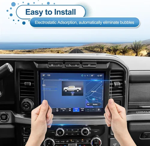Miniatura 7 de 2023 2024 2025 2026 F-250/F-350/F-450 Protector de pantalla para Ford Super Duty (Lariat/King Ranch/Platinum) Pantalla táctil de 12 pulgadas, vidrio