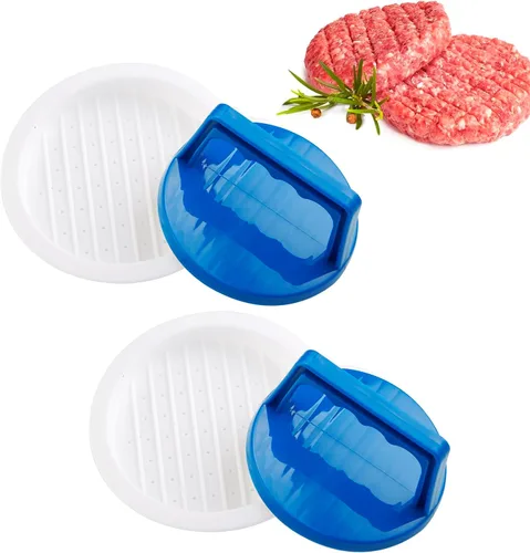 Miniatura 10 de Prensa para Hamburguesas, Prensa de Hamburguesa Redonda Antiadherente, Accesorios para Hamburguesas Rellenas, Prensa para Hamburguesas Aplastadas
