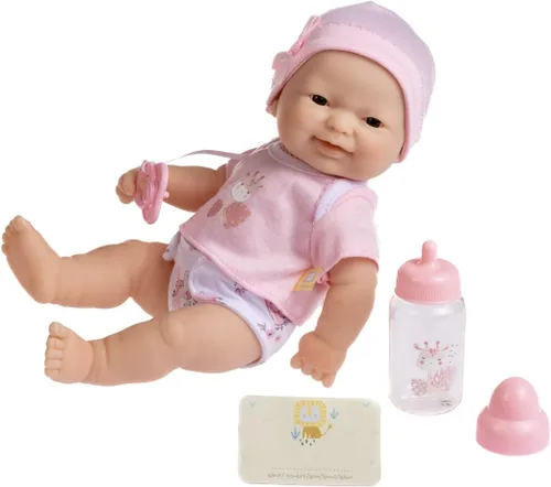 JC Toys - La Newborn Nursery | Juego de regalo de muñeca de 7 piezas | Muñeca asiática realista de 12 pulgadas con accesorios | Morado | A partir de