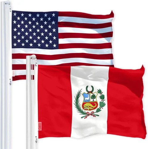 Miniatura 13 de Banderas colombianas de Estados Unidos y Colombia 3x5 FT Combo Impreso Poliéster 150D por G128 Estados Unidos + Colombia