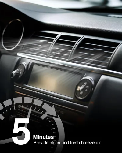 Miniatura 5 de Puroma Paquete de 1 filtro de aire de cabina con múltiples capas de fibra, repuesto para CP134, CF10134, Honda Civic, CR-V, Odyssey, Pilot, Accord
