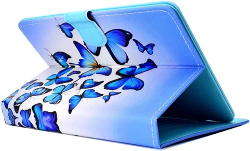 Miniatura 4 de Funda universal para tablet de 7 pulgadas, piel sintética [ranuras para tarjetas], cubierta magnética, para Samsung Galaxy Tab E/Tab A 7.0, Fire 7