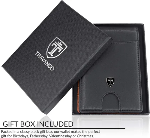 Miniatura 6 de TRAVANDO Money Clip Wallet Atlanta Mens Front Pocket Slim RFID Blocking - Credit Card Holder - Mini Bifold