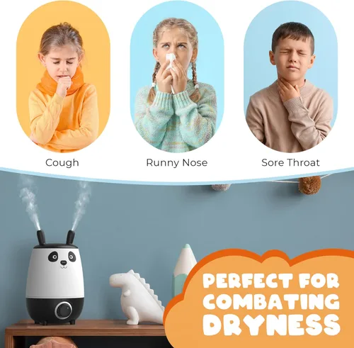 Miniatura 5 de Everlasting Comfort Humidificadores para Niños de 2.5L para Dormitorio - Fácil de Limpiar, Tiempo de Funcionamiento de 24 Horas, Sin Filtro