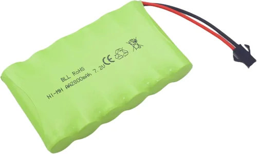 Miniatura 7 de Batería recargable AA de 7.2V 2800mah con enchufe SM-2P con cable de carga USB para Huina 1550 550 RC Excavadora Coche Camión Ingeniería Car TR-211