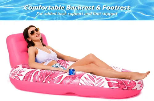 Miniatura 2 de Jasonwell Flotador Inflable para Piscina para Adultos - Flotadores de Piscina Tumbona Flotadores Balsa Silla Flotante Silla de Agua Flotadores