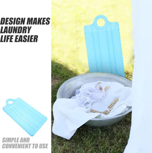 Miniatura 2 de DOITOOL Mini tabla de lavado de plástico,Lavabo de mano para lavar la ropa, pequeña tabla de lavado para niños camisas lima limpia