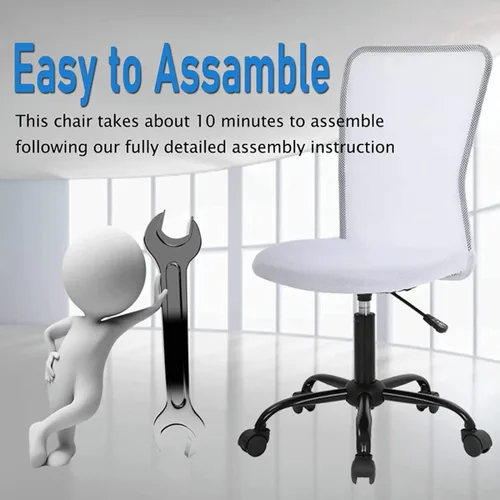 Miniatura 8 de Silla de oficina ergonómica de malla, silla de computadora con altura ajustable, soporte lumbar moderno, silla de malla ejecutiva, sillas giratorias