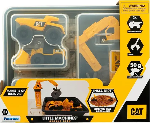 Miniatura 2 de CatToysOfficial, Juego de Vehículos CAT Little Machines Ground Crew con Insta-Dirt, juguetes sensoriales para niños a partir de 3 años